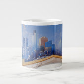 Abbruch Londons New York Jumbo-Tasse (Vorderseite)