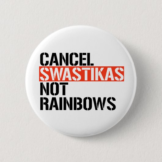 Abbruchfaschist nicht Rainbows Button (Vorderseite)