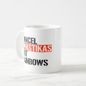 Abbruchfaschist nicht Rainbows Kaffeetasse (Vorderseite Links)