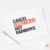 Abbruchfaschist nicht Rainbows Rechteckiger Aufkleber (Umschlag)