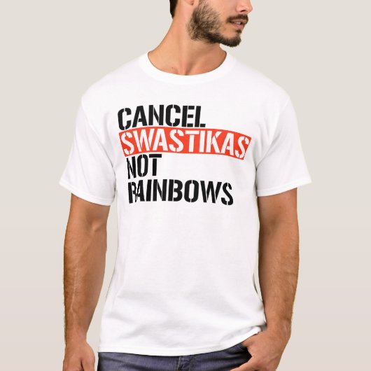 Abbruchfaschist nicht Rainbows T-Shirt (Vorderseite)