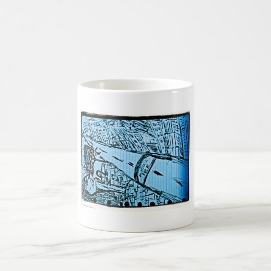 Abbruchstelle zeichnend 2 kaffeetasse (Mittel)