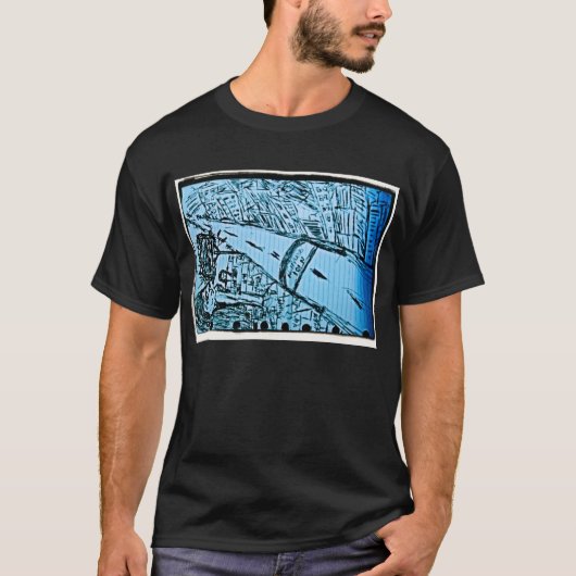 Abbruchstelle zeichnend 2 T-Shirt (Vorderseite)