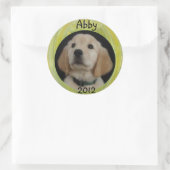 Abby 2012 runder aufkleber (Tasche)