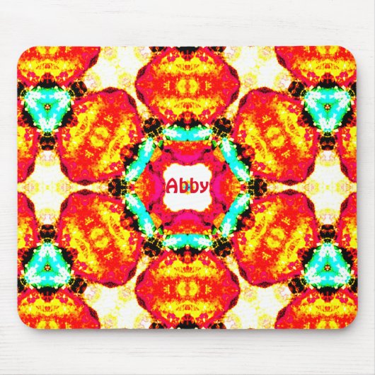 ABBY ~ Abstraktes Muster ~ Personalisiert Mousepad (Vorne)