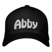 Abby Bestickte Baseballkappe (Vorderseite)