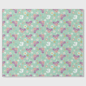 Abby Cadabby Birthday Woodland Pattern Geschenkpapier (Flach)