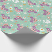 Abby Cadabby Birthday Woodland Pattern Geschenkpapier (Ecke)