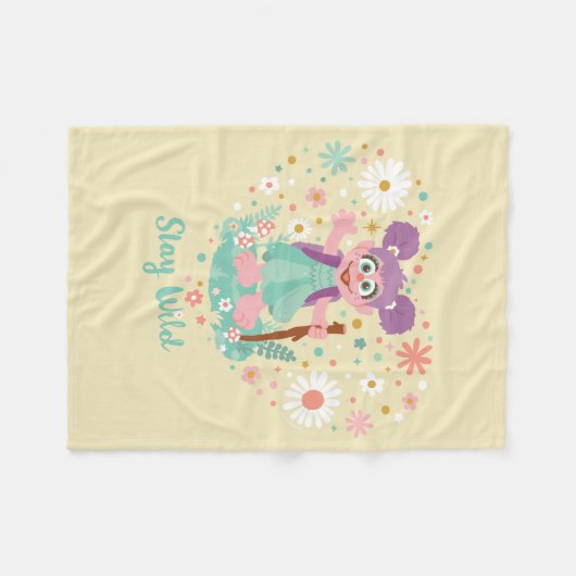 Abby Cadabby | Bleibe wild Fleecedecke (Vorderseite (Horizontal))