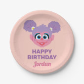 Abby Cadabby | BLUME | Happy Birthday Pappteller (Vorderseite)