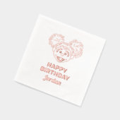 Abby Cadabby | BLUME | Happy Birthday Servietten Mit Folie (Links)