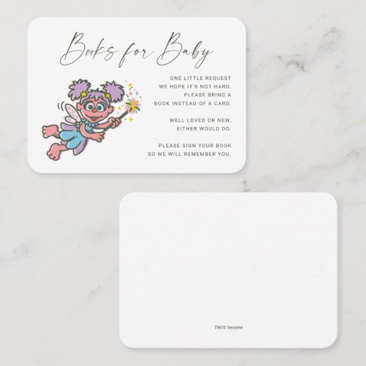 Abby Cadabby Buchanfrage Beilage Platzkarte (Vorne/Hinten)