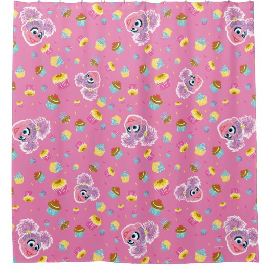 Abby Cadabby Cupcake Party Pattern Duschvorhang (Vorderseite)