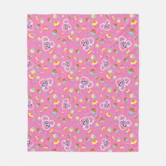 Abby Cadabby Cupcake Party Pattern Fleecedecke (Vorderseite)