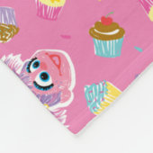 Abby Cadabby Cupcake Party Pattern Fleecedecke (Ecke)