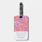 Abby Cadabby Cupcake Party Pattern Gepäckanhänger (Rückseite vertikal)