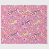 Abby Cadabby Cupcake Party Pattern Geschenkpapier (Flach)