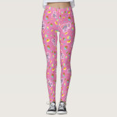 Abby Cadabby Cupcake Party Pattern Leggings (Vorderseite)