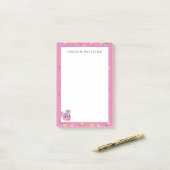 Abby Cadabby Cupcake Party Pattern Post-it Klebezettel (Auf Schreibtisch)