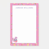 Abby Cadabby Cupcake Party Pattern Post-it Klebezettel (Vorderseite)