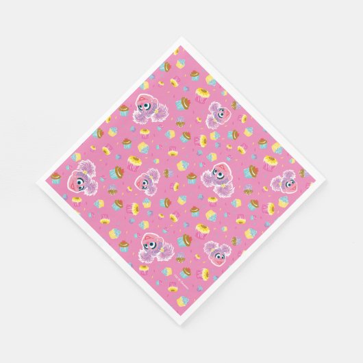 Abby Cadabby Cupcake Party Pattern Serviette (Ecke)