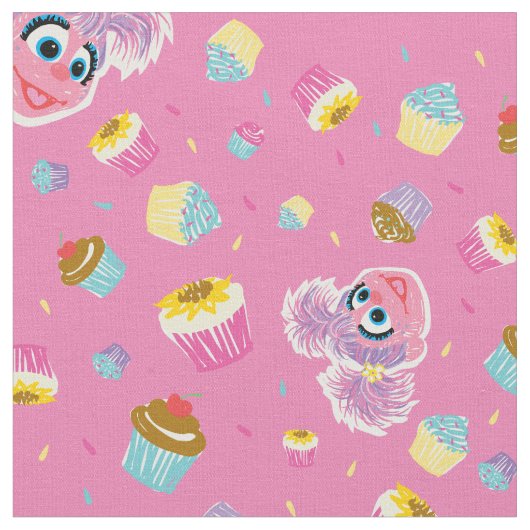 Abby Cadabby Cupcake Party Pattern Stoff (Nahaufnahme)