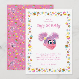 Abby Cadabby Cupcakes & Confetti Birthday  Einladung