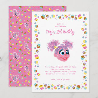 Abby Cadabby Cupcakes & Confetti Birthday Einladung