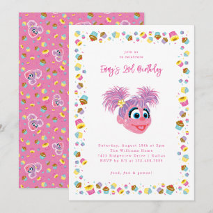 Abby Cadabby Cupcakes & Konfetti Geburtstag Einladung