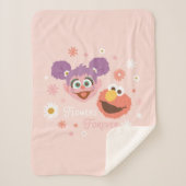 Abby Cadabby & Elmo | Blume für immer Sherpadecke (Vorderseite)