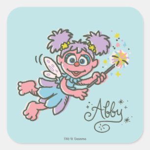 Abby Cadabby fliegt Quadratischer Aufkleber