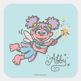 Abby Cadabby Flying Quadratischer Aufkleber