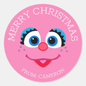 Abby Cadabby Frohe Weihnachtsgeschenke Tag Runder Aufkleber (Vorderseite)