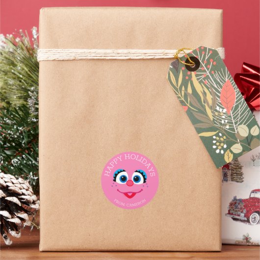 Abby Cadabby Frohe Weihnachtsgeschenke Tag Runder Aufkleber (Feiertag)