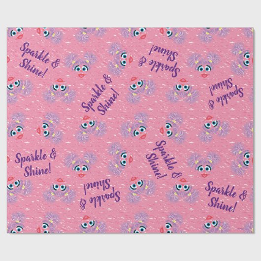 Abby Cadabby Fur Face Pattern Geschenkpapier (Flach)