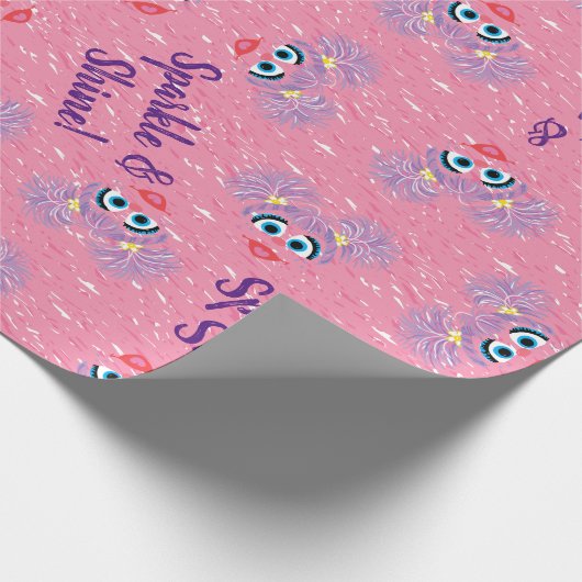 Abby Cadabby Fur Face Pattern Geschenkpapier (Ecke)