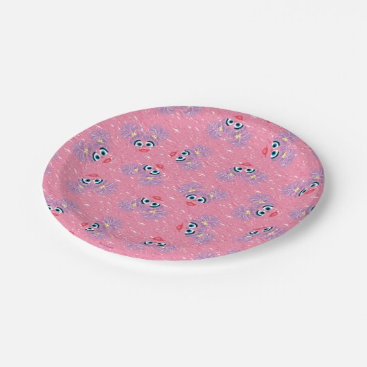 Abby Cadabby Fur Face Pattern Pappteller (Schrägansicht)