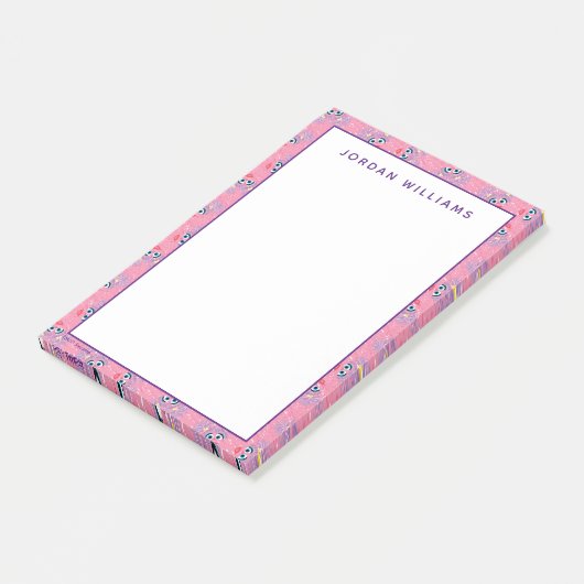 Abby Cadabby Fur Face Pattern Post-it Klebezettel (angewinkelt)