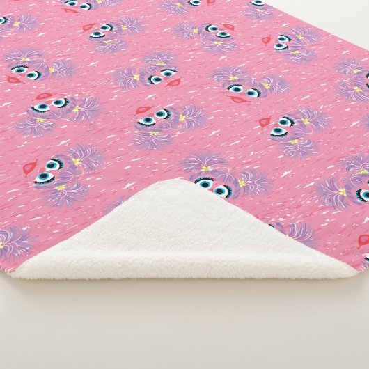 Abby Cadabby Fur Face Pattern Sherpadecke (3/4)