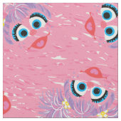 Abby Cadabby Fur Face Pattern Stoff (Nahaufnahme)
