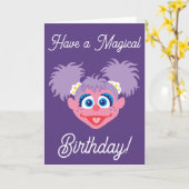 Abby Cadabby Gesicht Karte (Gelbe Blume)