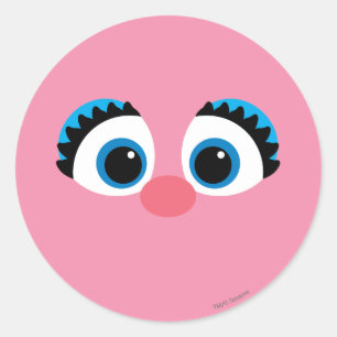 Abby Cadabby großes Gesicht Runder Aufkleber