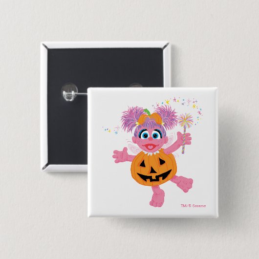 Abby Cadabby | Niedlich als Pumpkin Button (Vorne & Hinten)