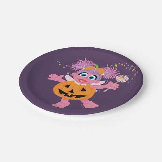 Abby Cadabby | Niedlich als Pumpkin Pappteller (Schrägansicht)