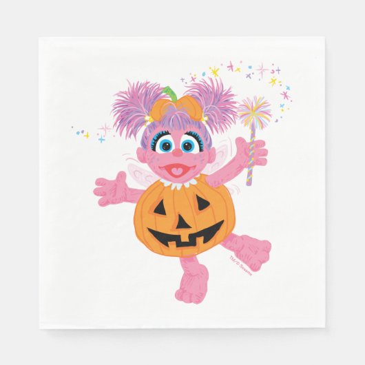Abby Cadabby | Niedlich als Pumpkin Serviette (Vorderseite)