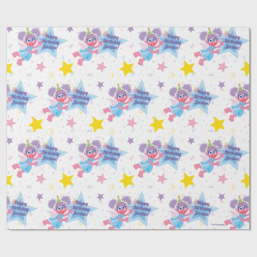 Abby Cadabby Party Star Pattern Geschenkpapier (Flach)