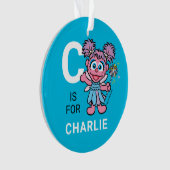 Abby Cadabby | Personalisierter Name mit Foto Ornament (Vorderseite)