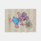Abby Cadabby Retro Art Fleecedecke (Vorderseite (Horizontal))