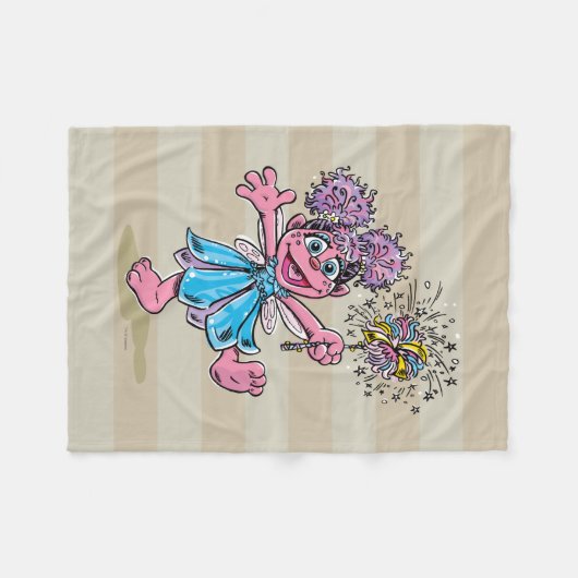 Abby Cadabby Retro Art Fleecedecke (Vorderseite (Horizontal))