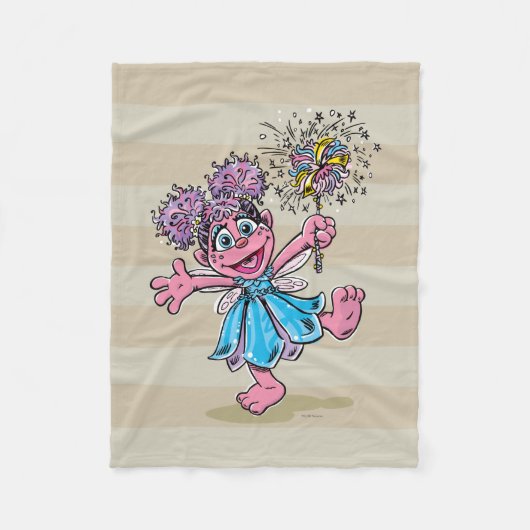 Abby Cadabby Retro Art Fleecedecke (Vorderseite)